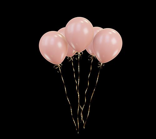 Pinke Heliumballons